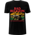 Black - Front - Bad Religion Unisex Adult Burning Cotton T-Shirt