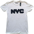 White - Front - Unisex Adult New York City Cotton T-Shirt