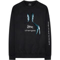 Black - Front - Tupac Shakur Unisex Adult Changes Cotton Long-Sleeved T-Shirt