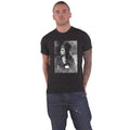 Black - Front - Amy Winehouse Unisex Adult Flower Portrait Cotton T-Shirt