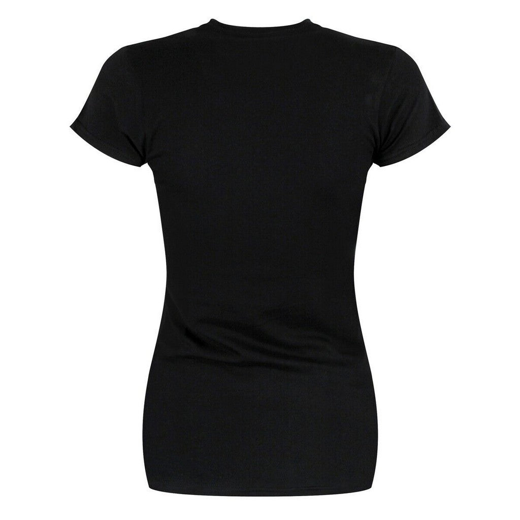 Black - Back - Guns N Roses Womens-Ladies Big Guns T-Shirt