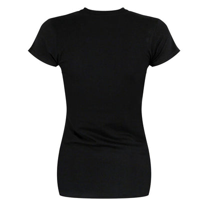 Black - Back - Guns N Roses Womens-Ladies Big Guns T-Shirt