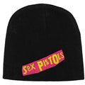 Black - Front - Sex Pistols Unisex Adult Logo Beanie
