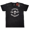 Black - Front - Avenged Sevenfold Unisex Adult Logo Washed T-Shirt