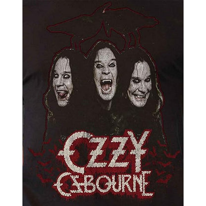 Black - Side - Ozzy Osbourne Unisex Adult Crows & Bars Cotton T-Shirt