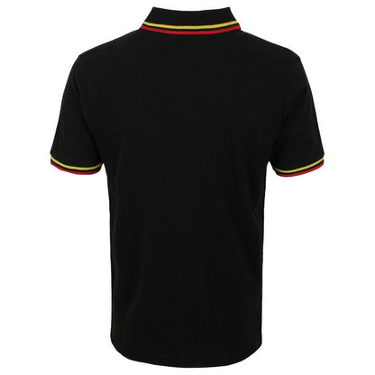 Black - Back - AC-DC Unisex Adult Classic Logo Polo Shirt