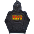 Charcoal Grey - Front - Kiss Unisex Adult Classic Logo Hoodie