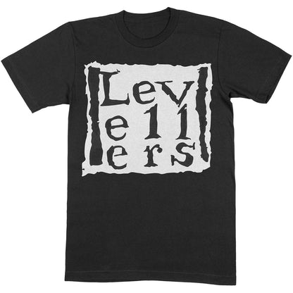 Black - Front - Levellers Unisex Adult Logo Cotton T-Shirt