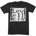 Black - Front - Levellers Unisex Adult Logo Cotton T-Shirt