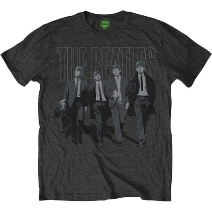 Grey - Front - The Beatles Womens-Ladies Walking In London T-Shirt