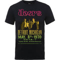 Black - Front - The Doors Unisex Adult Gradient Show Poster Cotton T-Shirt