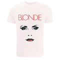 White - Front - Blondie Womens-Ladies Face T-Shirt