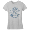 Grey - Front - Motown Records Womens-Ladies Classic Circle Cotton T-Shirt