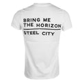 White - Back - Bring Me The Horizon Unisex Adult Distorted Cotton T-Shirt