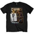 Black - Front - Elton John Unisex Adult Rocket Man Montage Cotton T-Shirt