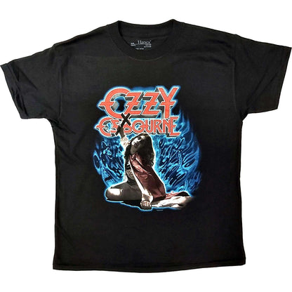 Black - Front - Ozzy Osbourne Childrens-Kids Blizzard Of Ozz Cotton T-Shirt