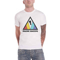 White - Front - Imagine Dragons Unisex Adult Triangle Logo Cotton T-Shirt