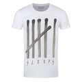 White - Front - While She Sleeps Unisex Adult Matches Cotton T-Shirt