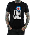 Black - Front - The Who Unisex Adult Elevated Target Cotton T-Shirt