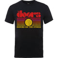 Black - Front - The Doors Unisex Adult Riders On The Storm Sunset Cotton T-Shirt