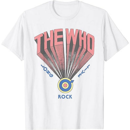 White - Front - The Who Unisex Adult Long Live Rock Cotton T-Shirt
