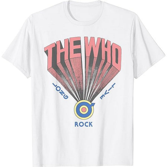 White - Front - The Who Unisex Adult Long Live Rock Cotton T-Shirt