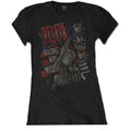 Black - Front - Billy Idol Womens-Ladies Dancing With Myself Cotton T-Shirt