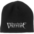 Black - Front - Bullet For My Valentine Unisex Adult Logo Cotton Jersey Beanie