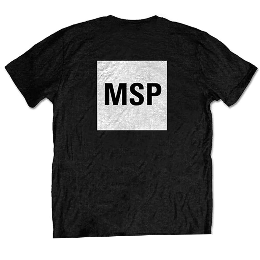 Black - Back - Manic Street Preachers Unisex Adult Block Logo Cotton T-Shirt