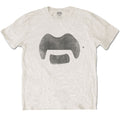 White - Front - Frank Zappa Unisex Adult Tache Cotton T-Shirt
