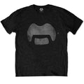Black - Front - Frank Zappa Unisex Adult Tache Cotton T-Shirt
