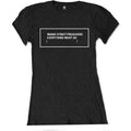 Black-White - Front - Manic Street Preachers Womens-Ladies Everything Must Go Cotton T-Shirt