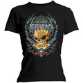 Black - Front - Five Finger Death Punch Womens-Ladies Trouble Cotton T-Shirt