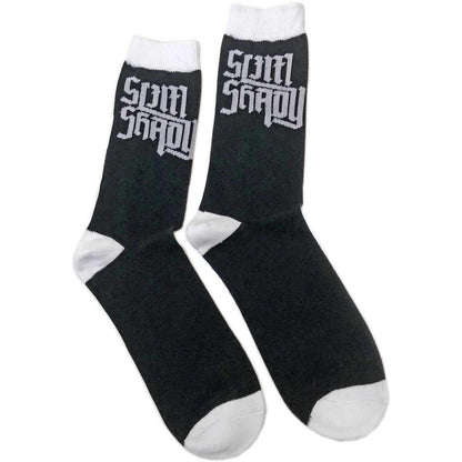 Black - Front - Eminem Unisex Adult Slim Shady Socks