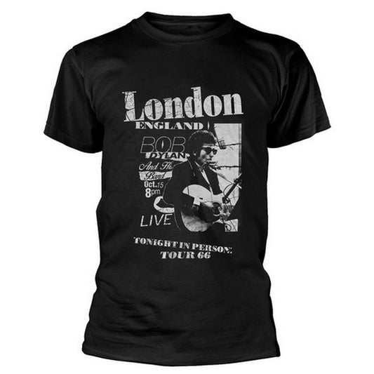 Black - Front - Bob Dylan Unisex Adult Scraps Cotton T-Shirt