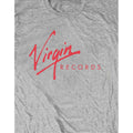 Grey - Side - Virgin Records Unisex Adult Logo Cotton T-Shirt