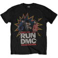Black - Front - Run DMC Unisex Adult Pow! Cotton T-Shirt