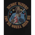 Black - Side - Muddy Waters Unisex Adult You´re Gonna Miss Me Cotton T-Shirt