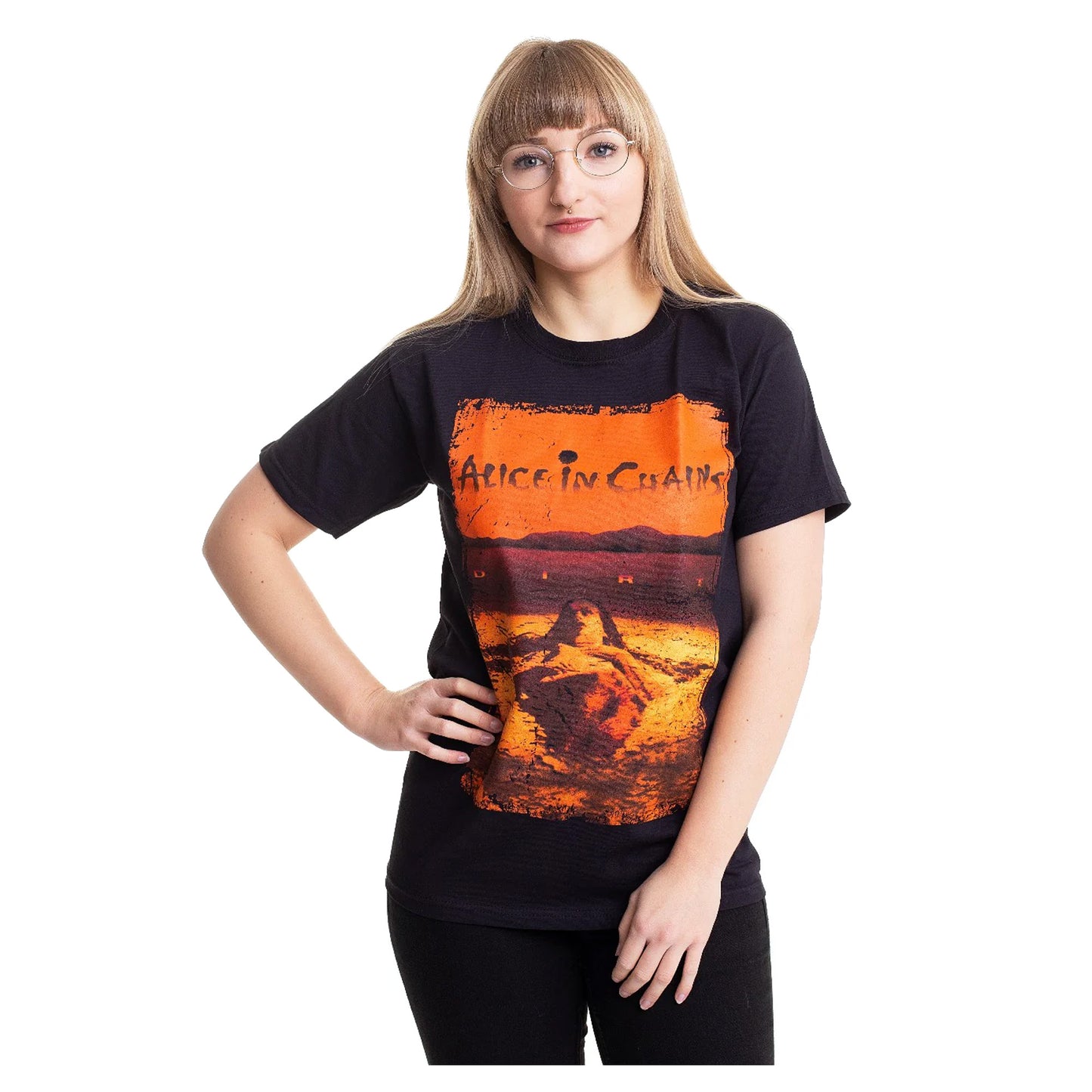 Black - Side - Alice In Chains Unisex Adult Dirt Album T-Shirt