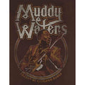 Brown - Side - Muddy Waters Unisex Adult Father of Chicago Blues Cotton T-Shirt