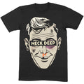 Black - Front - Neck Deep Unisex Adult Ned Cotton T-Shirt