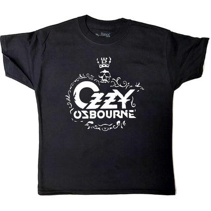 Black - Front - Ozzy Osbourne Childrens-Kids Logo Cotton T-Shirt