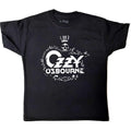 Black - Front - Ozzy Osbourne Childrens-Kids Logo Cotton T-Shirt