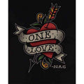 Black - Side - Nas Unisex Adult Love Tattoo Cotton T-Shirt