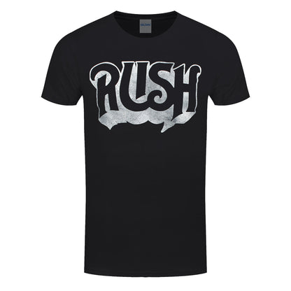 Black - Front - Rush Unisex Adult Logo Cotton T-Shirt