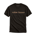 Black-Pink - Front - Violent Femmes Unisex Adult Vintage Cotton Logo T-Shirt