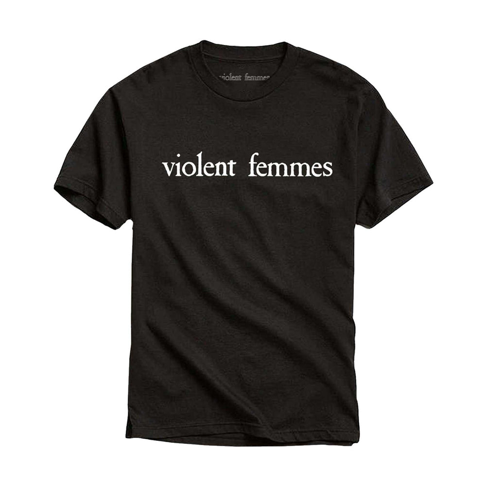 Black-White - Front - Violent Femmes Unisex Adult Vintage Cotton Logo T-Shirt