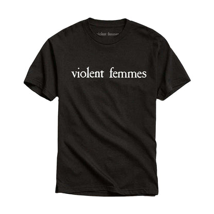 Black-White - Front - Violent Femmes Unisex Adult Vintage Cotton Logo T-Shirt