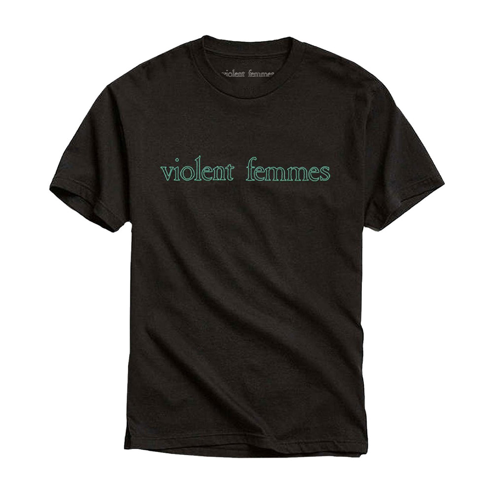 Black-Green - Front - Violent Femmes Unisex Adult Vintage Cotton Logo T-Shirt