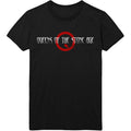 Black - Front - Queens Of The Stone Age Unisex Adult Text Cotton Logo T-Shirt